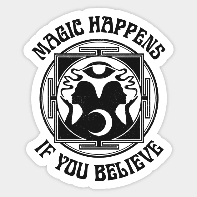 Magic Happens Sticker by HenryBennettArt